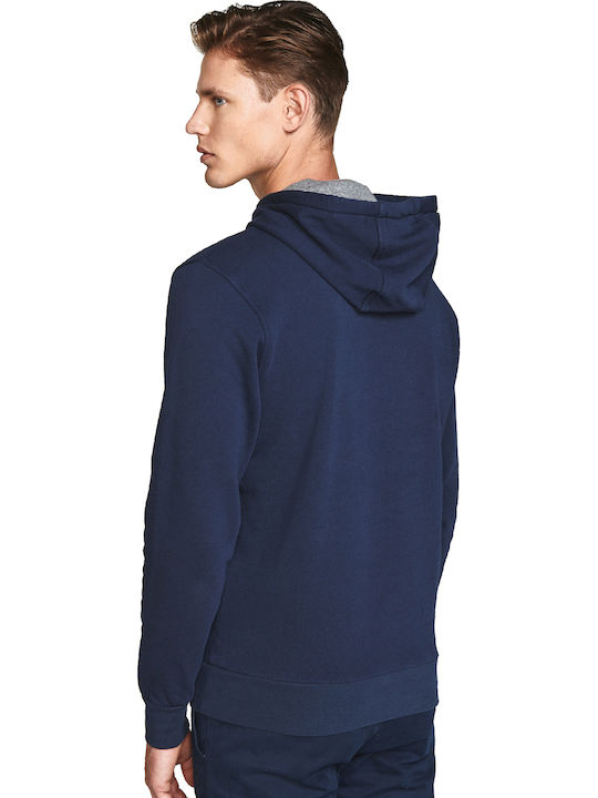 Φούτερ με Κουκούλα Navy Blue