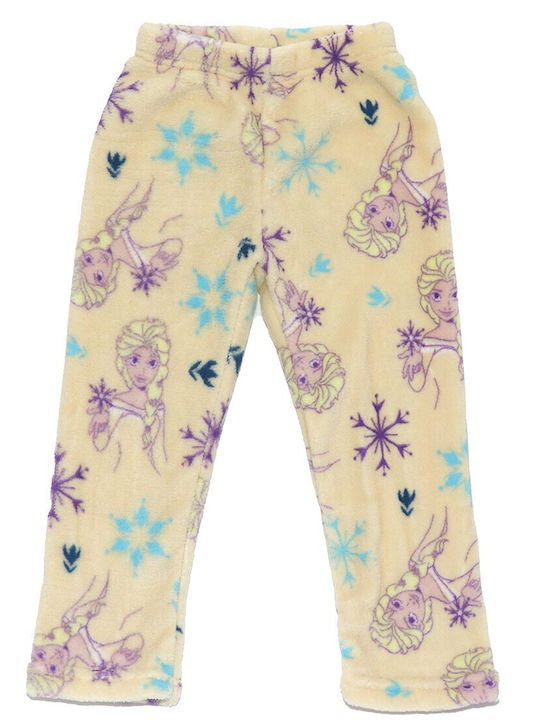 Disney Παιδική Πιτζάμα Χειμωνιάτικη Fleece Μωβ Frozen