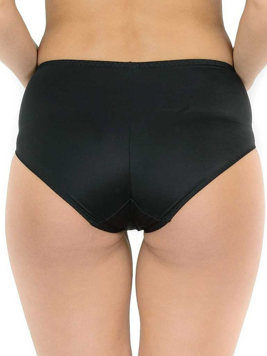 Leilieve Baumwolle Hohe Taille Damen Slip 2Pack Black