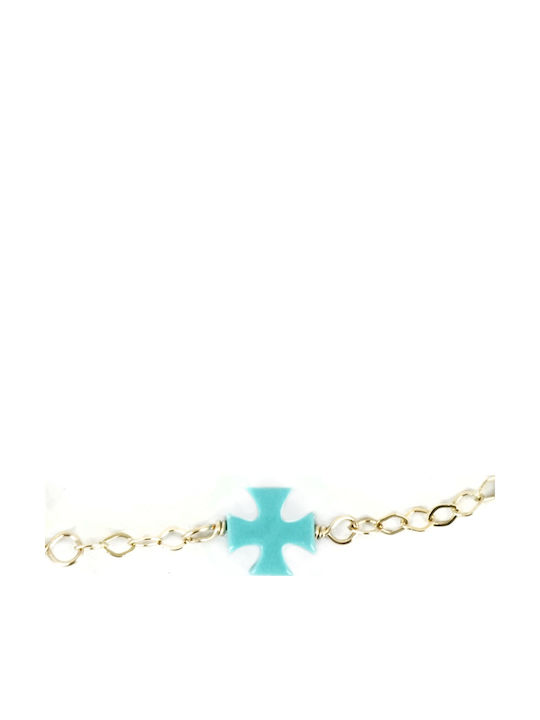 Kiriakos Gofas Kids Bracelet from Gold 9K with Stones