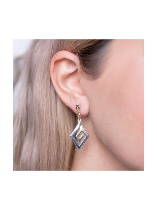 Earrings made of Silver Gold Plated