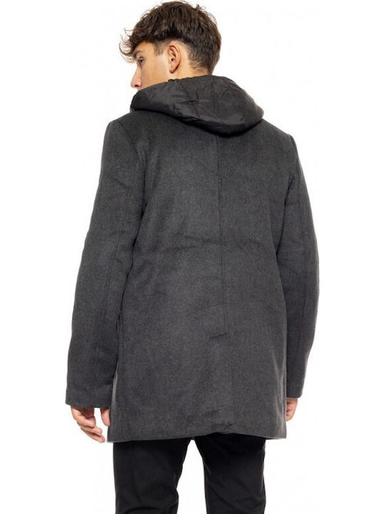 Herren Mantel dark grey