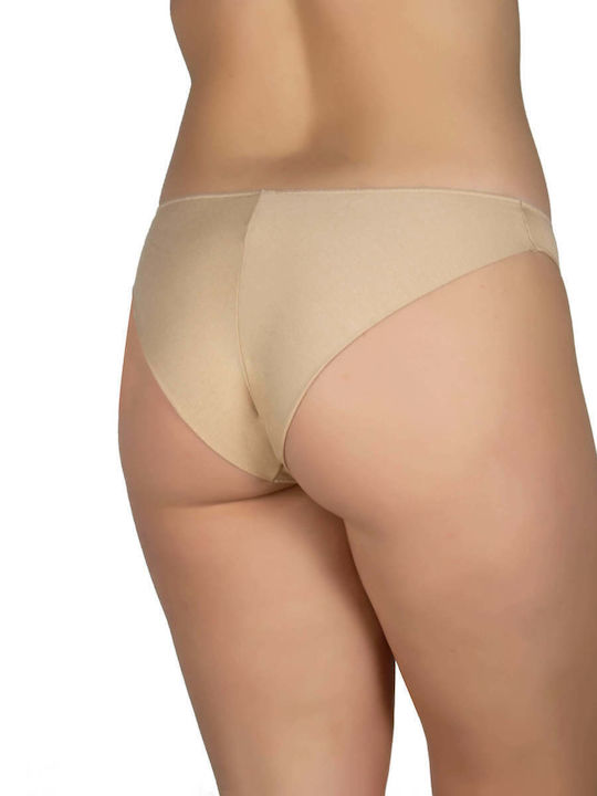 A.A UNDERWEAR Памучни Дамско Slip Мултипак без шевове Beige