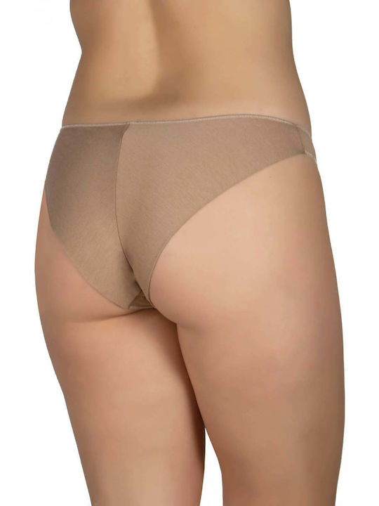 A.A UNDERWEAR Bumbac Femei Alunecare MultiPack fără cusături Dark beige