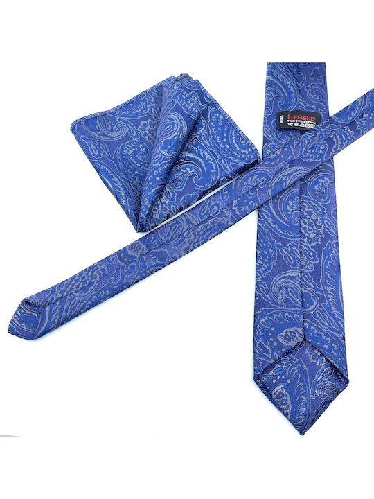 Legend Accessories Men's Tie Set Printed Blue