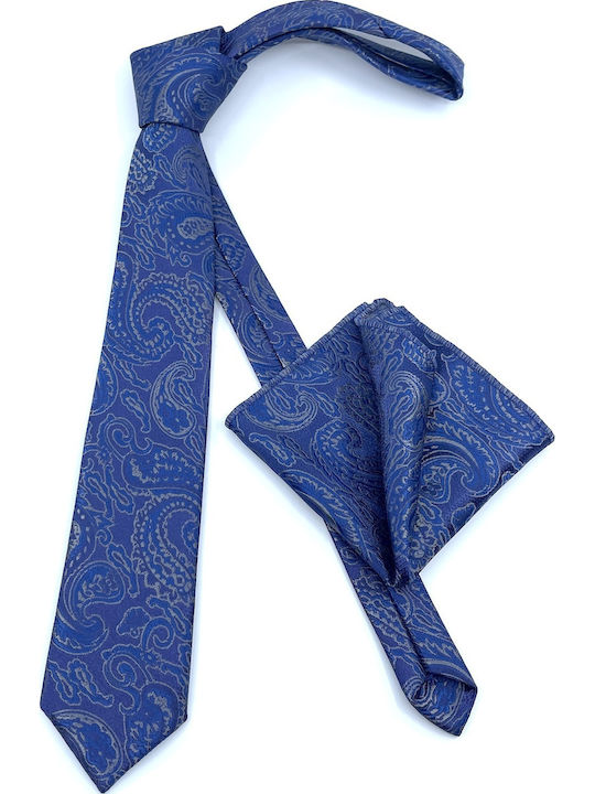 Legend Accessories Men's Tie Set Printed Blue