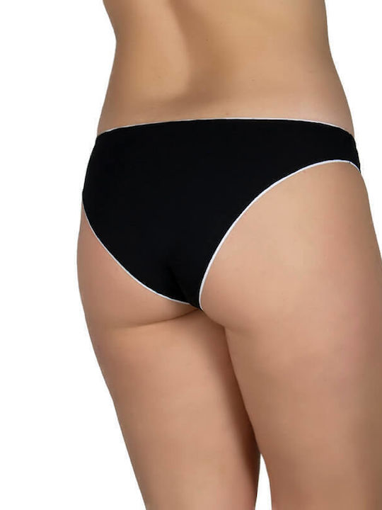 A.A UNDERWEAR Baumwolle Damen Slip MultiPack Black