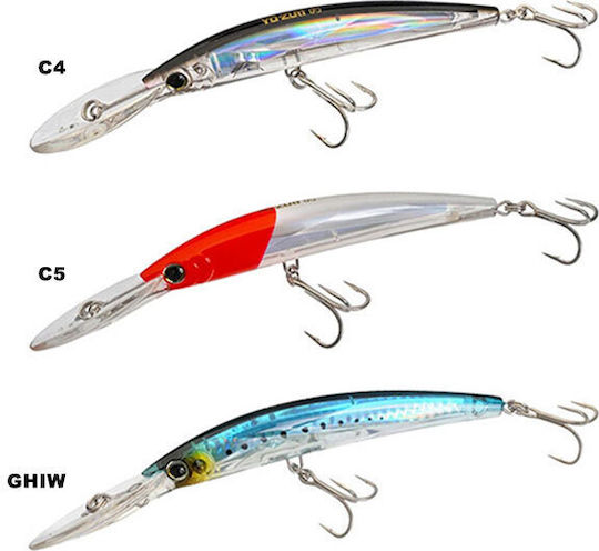 Yo-Zuri Crystal 3D Minnow Deep Diver Floating Artificial Bait 15cm/40g Ghiw