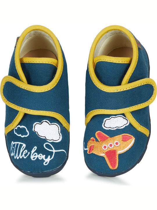 Kids Slippers Boots Blue