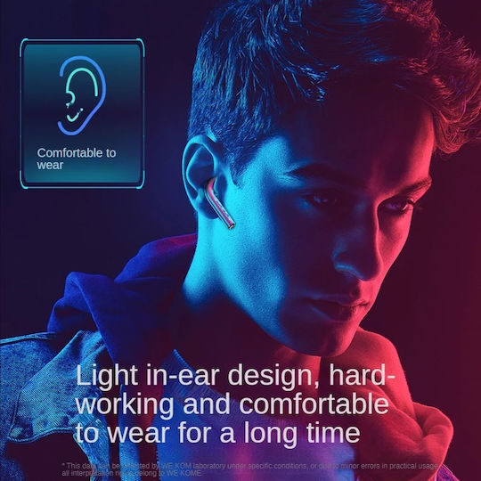 WK V50 Earbud Bluetooth Handsfree Ακουστικά με Θήκη Φόρτισης