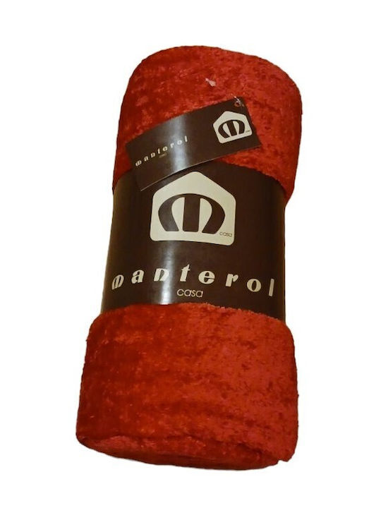 Manterol Casa Tribal 001 Armchair Throw Two Sides 130x170cm Orange