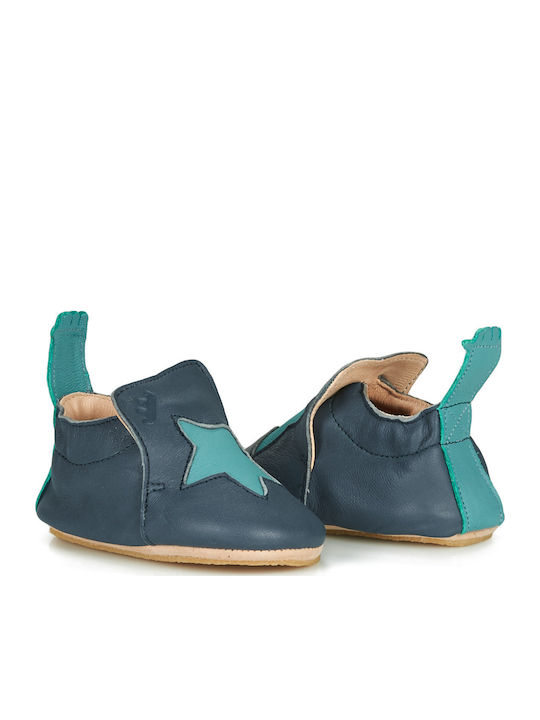 Kinderhausschuhe Stiefel Blau