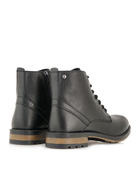 Leather Black Men's Boots