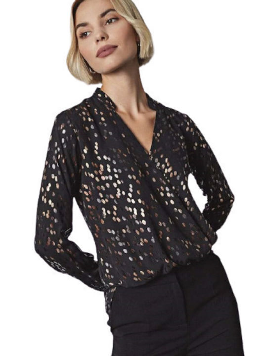 Women's Blouse Long Sleeve Black