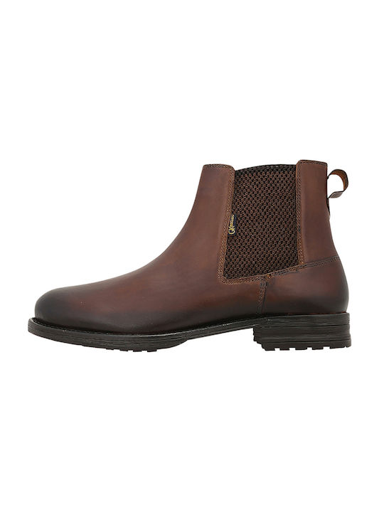 GK Uomo Men's Leather Boots Brown