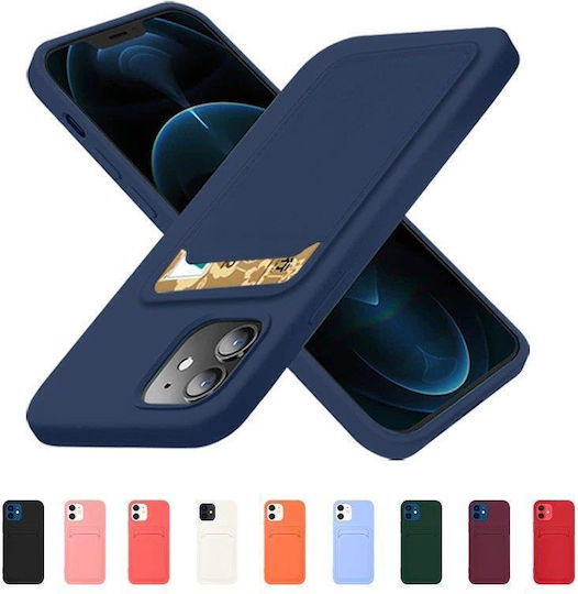 Hurtel Card Umschlag Rückseite Silikon mit Kartenhalter Rosa (Samsung Galaxy A73)