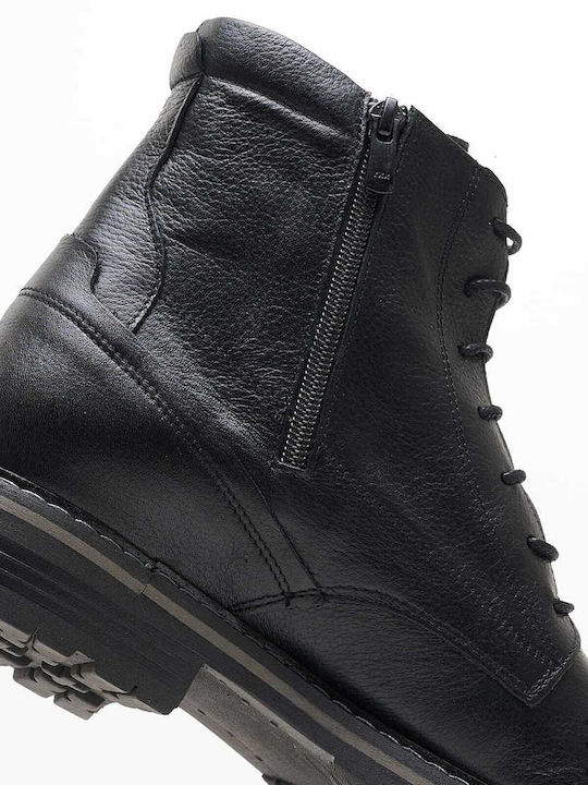 Leder Schwarz Stiefel Anatomisch