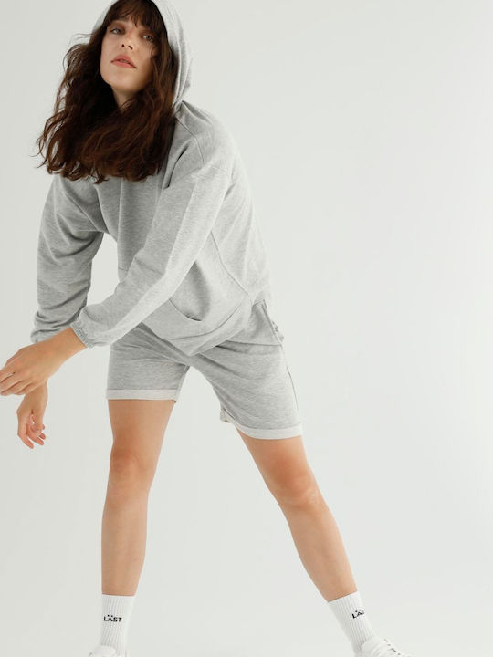 Siyah Inci Winter Women's Pyjama Set Grey