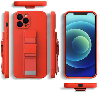 Hurtel Rope Back Cover Silicone 1mm Red (iPhone X / Xs)