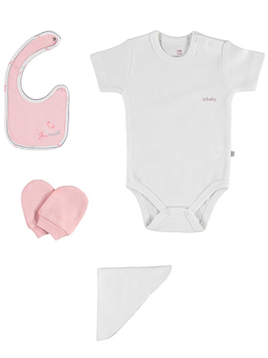 Bi Baby Set Baby Strampler mit Hose Mehrfarbig