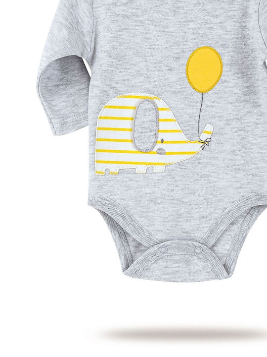 Bi Baby Baby Bodysuit Set Gray