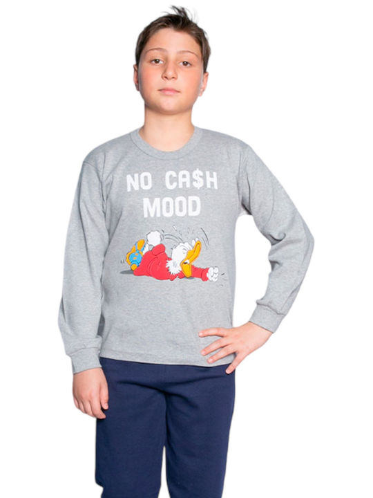 Nina Club Kids Pyjamas Winter Cotton Gray