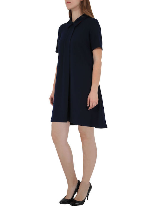 Traffic People Midi Shirt Dress Dress Navy