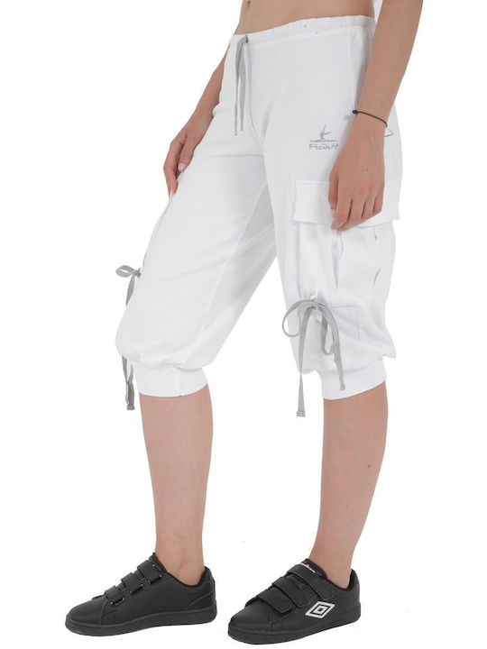 Freddy Women's Sporty Bermuda Shorts White