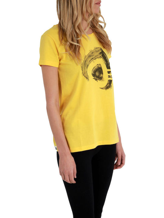 Women's T-shirt Polka Dot Yellow