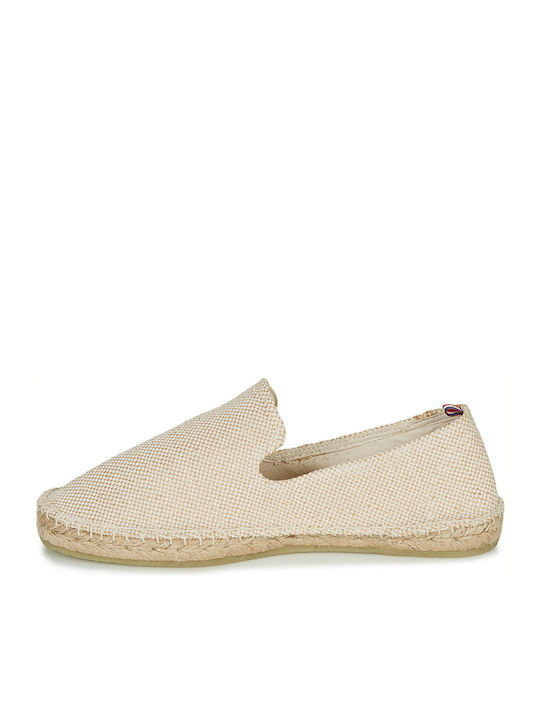 Fabric Men's Espadrilles in Beige Color