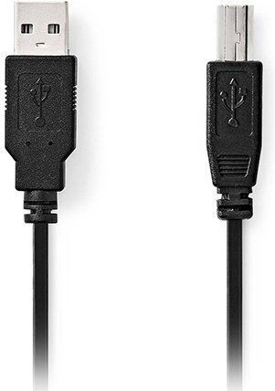 Nedis USB 2.0 Cablu USB-A - USB-B Negru 2m CCGL60100BK20
