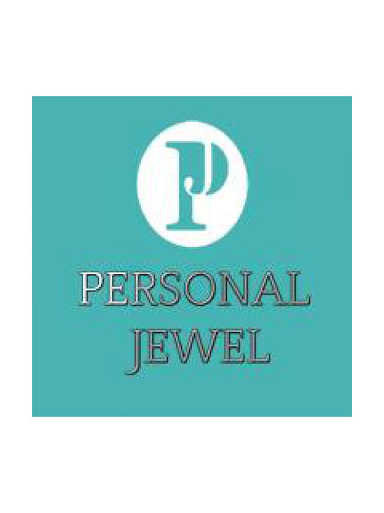 Personal Jewel Colier Monogramă din Placat cu aur Argintiu cu Zirconiu