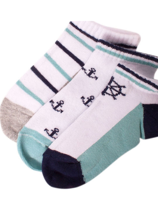Bi Baby Kids' Ankle Socks Blue 3 Pairs