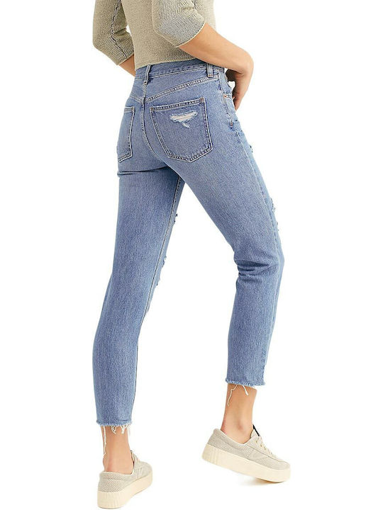 Free People Damenjeanshose mit Rissen in Enger Passform