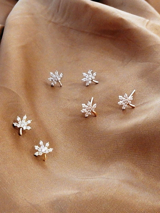 Art d or Earrings made of Pink Gold with Stones