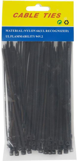 Viosarp Δεματικά Καλωδίων Πλαστικά 120mmx2.5mm σε Μαύρο χρώμα (80τμχ) (5206753041238)