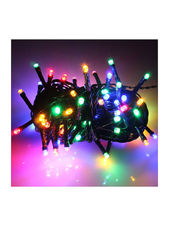 100 Becuri de Crăciun LED Multicolour de tip String