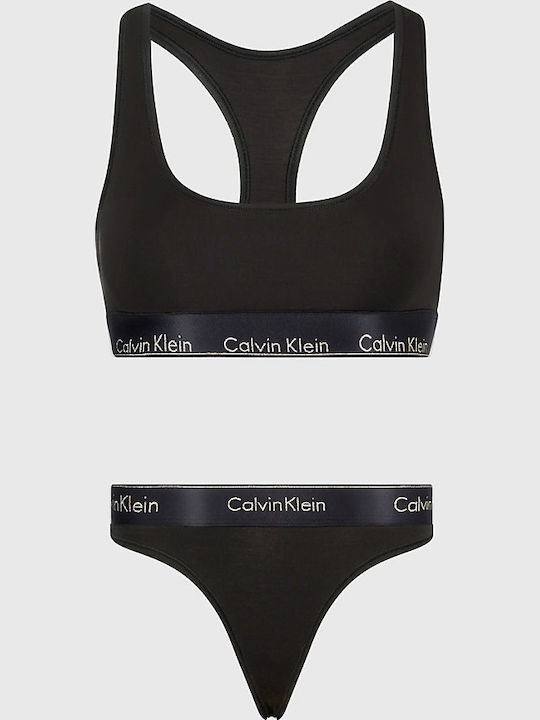 Calvin Klein Underwear Set with Bra & Slip Black
