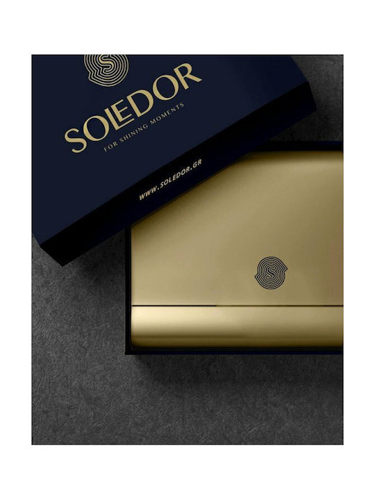 Soledor Set Ohrringe aus Platin mit Steinen