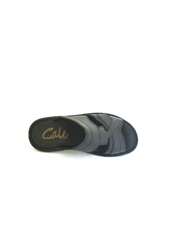 Gale Leder Herrensandalen in Schwarz Farbe