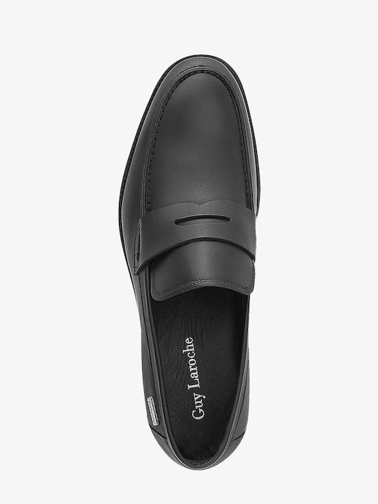 Guy Laroche Men's Leather Loafers Black