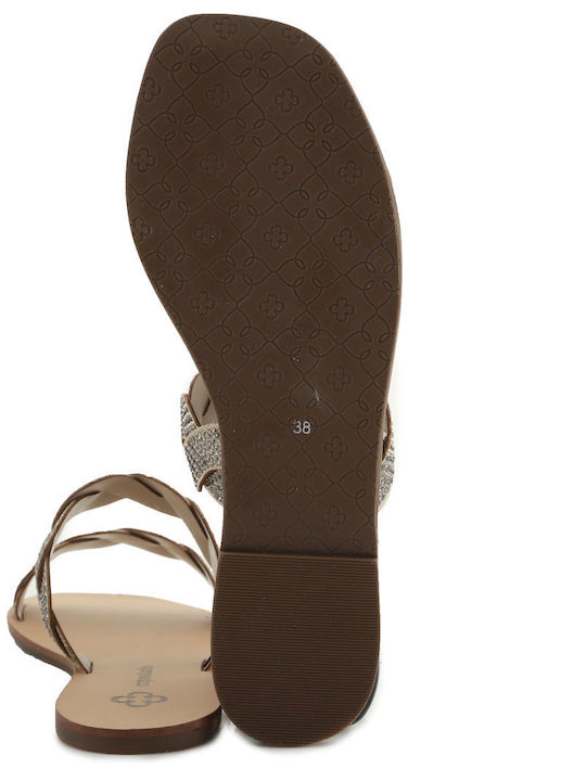 Capodarte Women's Flat Sandals in Gray Color