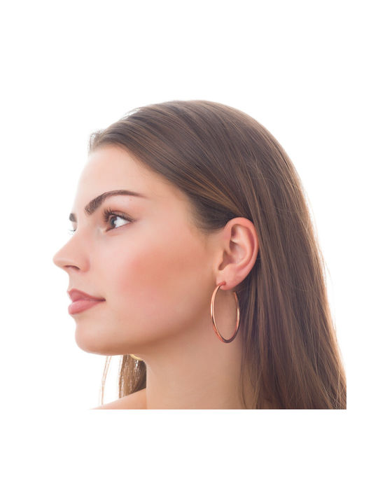 Verorama Earrings Hoops made of Silver Gold Plated