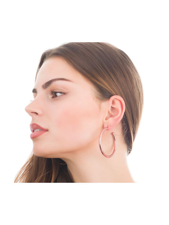 Verorama Earrings Hoops made of Silver Gold Plated