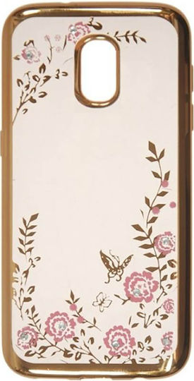 Forcell Diamond Garden Back Cover Σιλικόνης Χρυσό (Redmi 8A)
