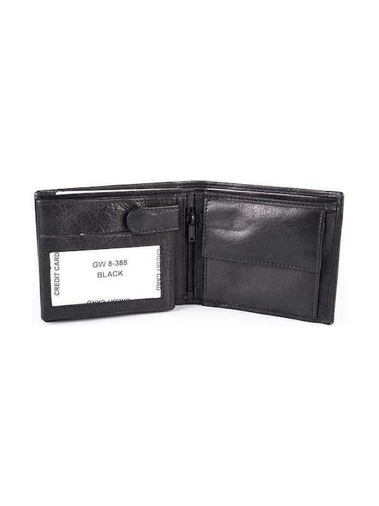 Kypraiosleather Men's Leather Wallet Black