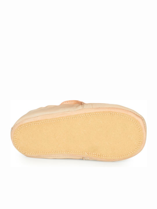 Easy Peasy Baby Slippers Beige Blublu Coeur