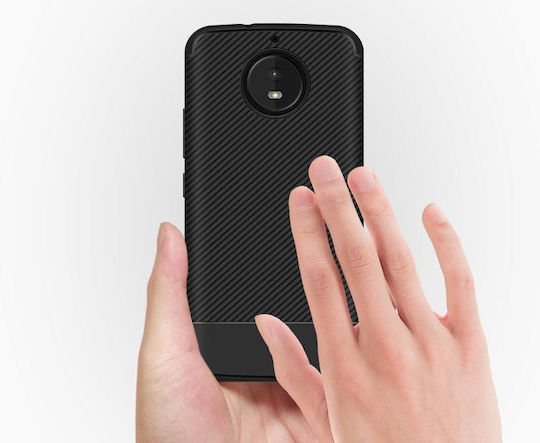 Motorola Back Cover Σιλικόνης Μαύρο (Moto G5S)