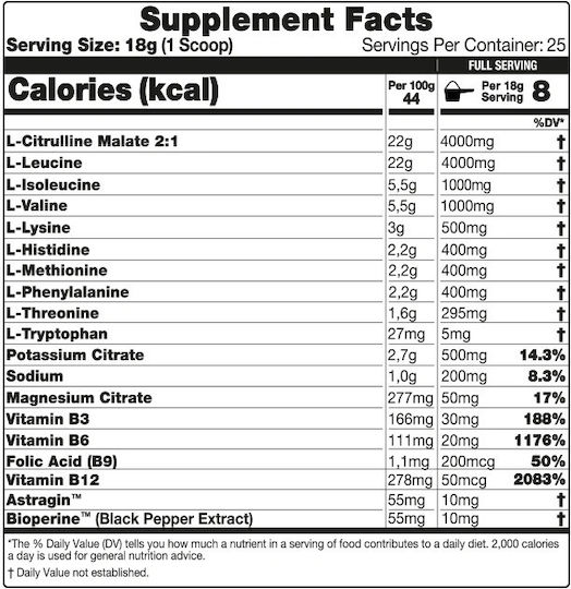 10X Athletic EAAs 750mg 450gr Tangerine