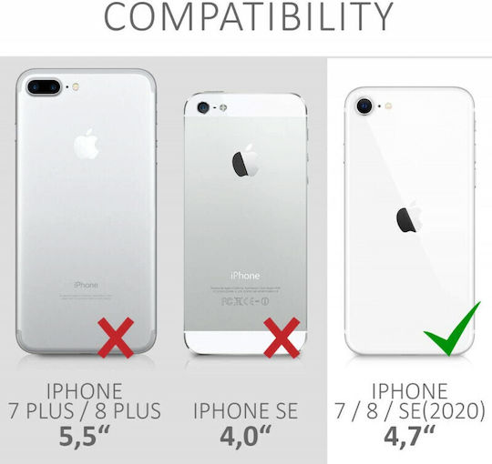 Kalibri 7 8 Back Cover Silicone Green (iPhone SE 2022/2020)
